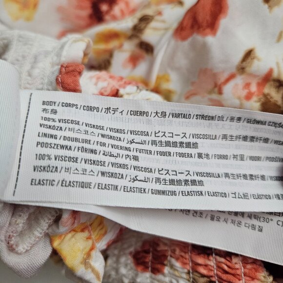 Abercrombie & Fitch Women's Floral Top XXS Smocked Romantic Soft Girl Spring - Picture 11 of 12